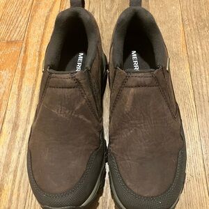 Merrell women’s waterproof brown slip on shoes